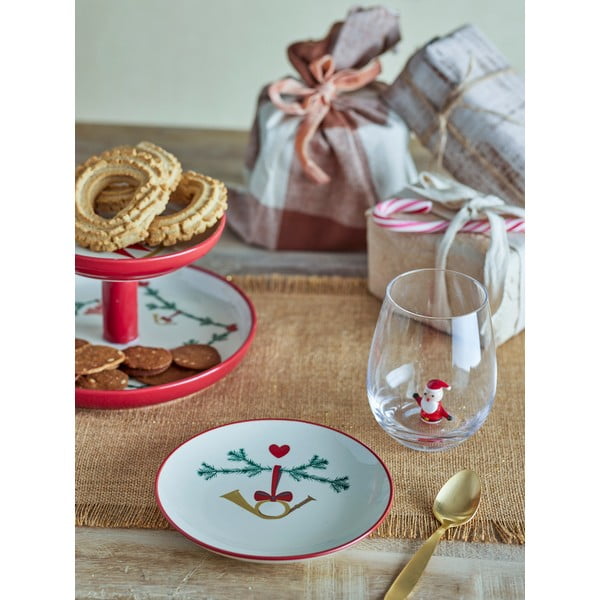 Krem desertni tanjuri u setu 2 kom s božićnim motivom od kamenine ø 16 cm Yule – Bloomingville-image-2