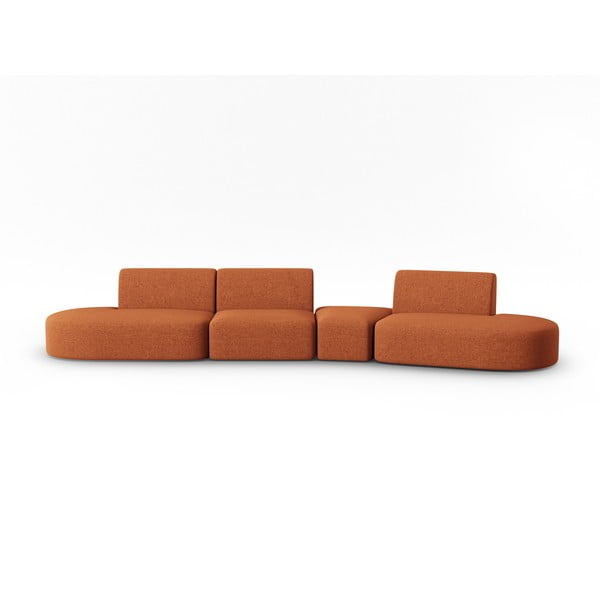 Narančasta sofa 412 cm Shane – Micadoni Home