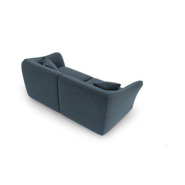 Plava baršunasta sofa 206 cm Tokyo – Cosmopolitan Design-image-3