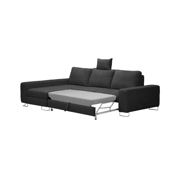 Tamno sivi kutni kauč na razvlačenje Windsor &amp; Co Sofas, lijevi kut Alpha-image-2