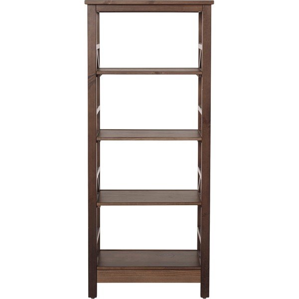 Smeđa biblioteka od masivnog bora 62x138 cm Titian – Støraa