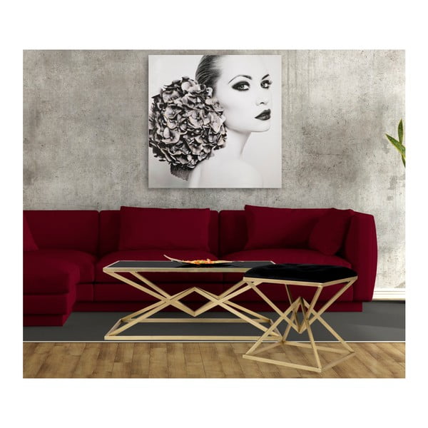 Konferencijski stol s crnom staklenom pločom Mauro Ferretti Piramida, 110 x 60 cm-image-4