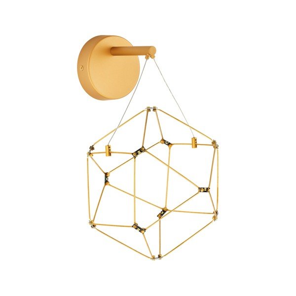 LED zidna lampa aluminijska u zlatnoj boji Nebula – Nova Luce
