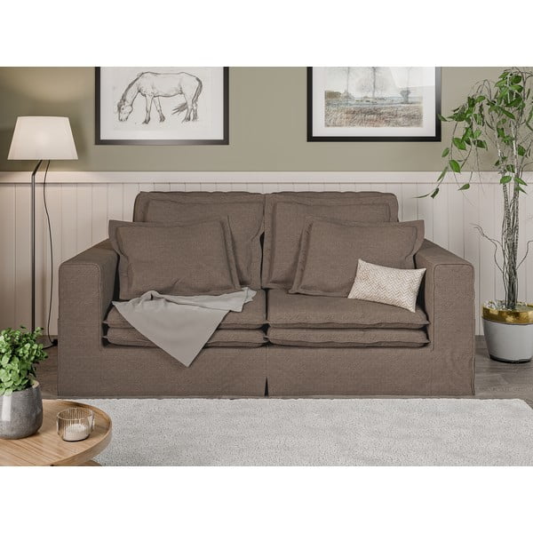 Smeđa sofa 196 cm Nora – Ropez-image-1