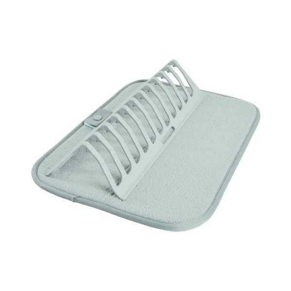 Svijetlo plava plastična podloga za ocjeđivanje posuđa 36x28 cm – Homéa