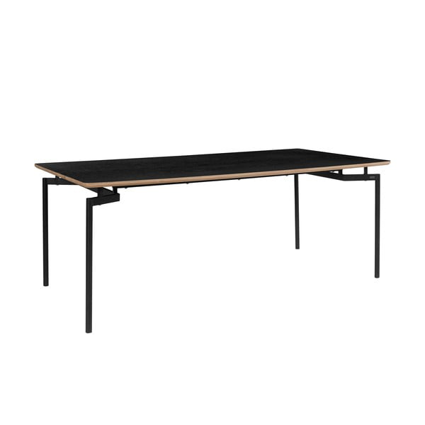 Crni blagovaonski stol 100x200 cm Alto – Støraa-image-1