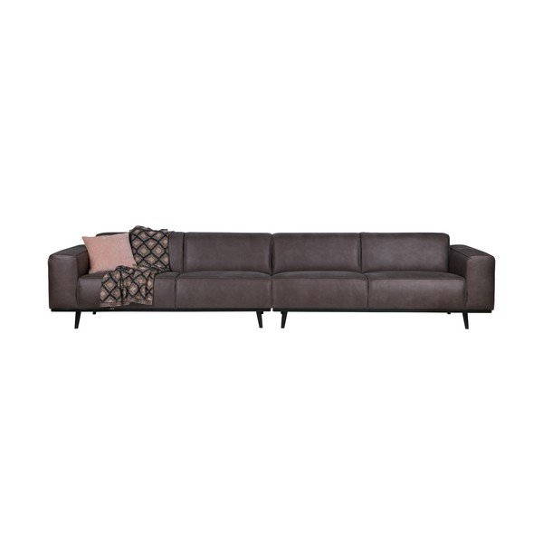 Sivi baršunasti kauč BePureHome Statement, 372 cm-image-2