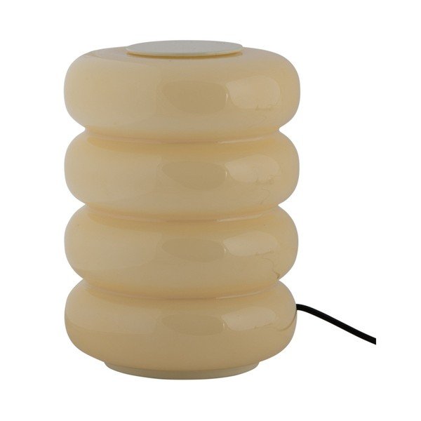 Svijetlo žuta staklena LED stolna lampa (visina 16,5 cm) Aro – Leitmotiv