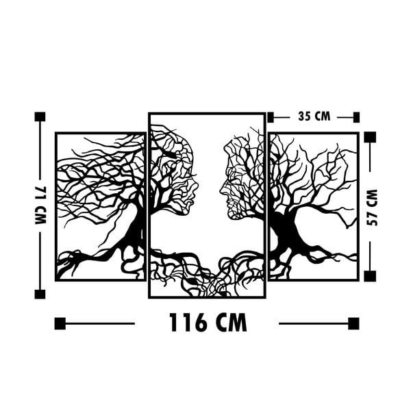 Crni zidni ukras Wallity Love on First Sight-image-3