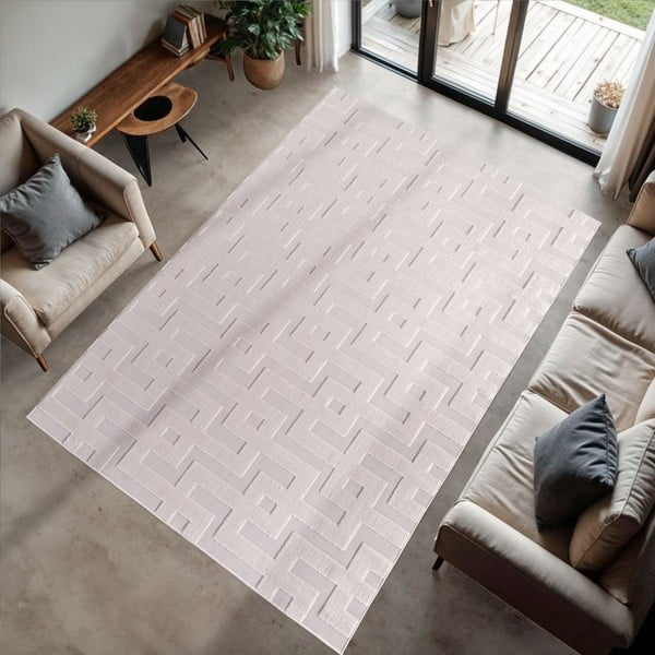 Krem unutarnji i vanjski tepih 200x290 cm Doha 1656 Cream – Ayyildiz Carpets-image-1