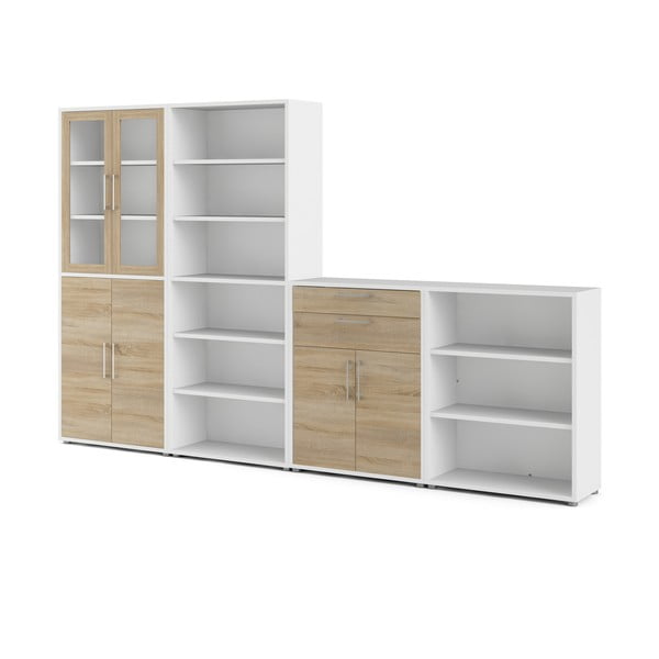 Komponenta za modularni sustav polica u dekoru hrasta u prirodnoj boji 84x105 cm Prima – Tvilum-image-3