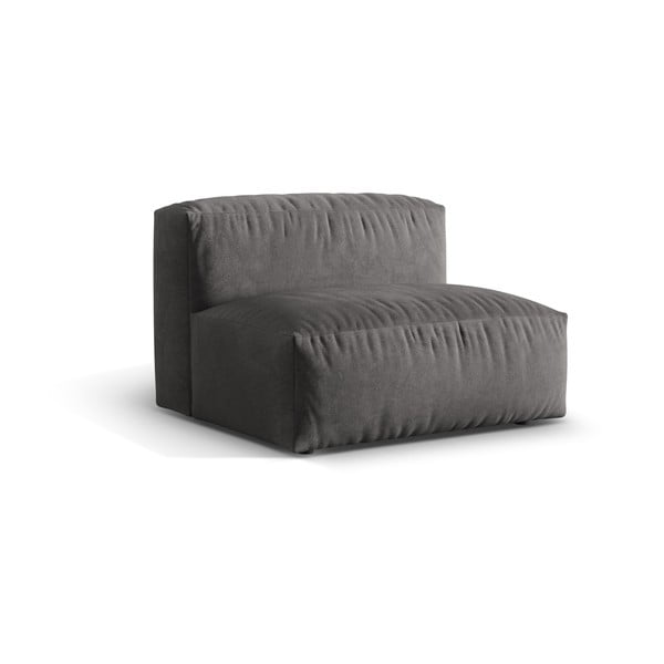 Siva baršunasti modularna sjedeća garnitura (srednji modul ) Martina – Micadoni -image-1