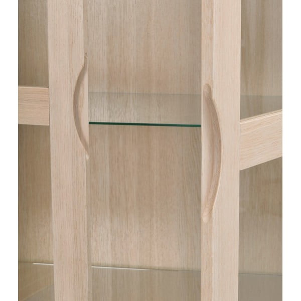 Vitrina od hrastovine u prirodnoj boji 82x185 cm Filippa - Rowico-image-1