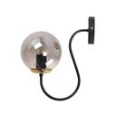 Crna/siva zidna lampa ø 15 cm Oslo – Squid Lighting