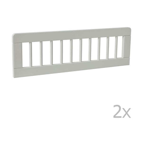 Set od 2 bijele pregrade za dječji krevetić Pinio Basic, 200 x 90 cm-image-1