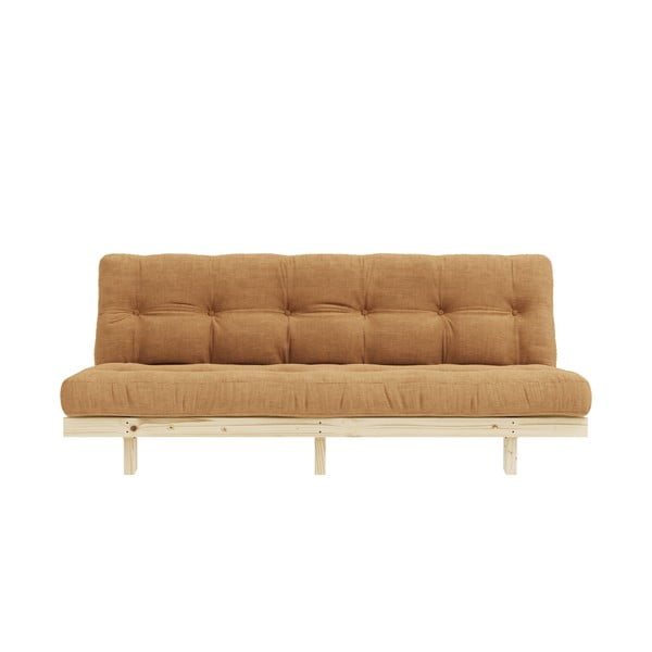 Senf žuta/svjetlo smeđa sofa od samta 200 cm Lean – Karup Design