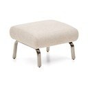 Bež tabure od šenila Amsen – Kave Home