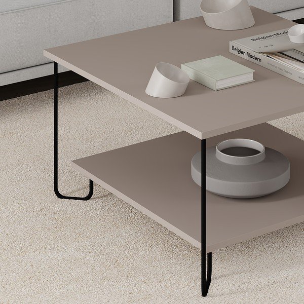 Sivi stolić za kavu 80x80 cm Tonka – Marckeric-image-2