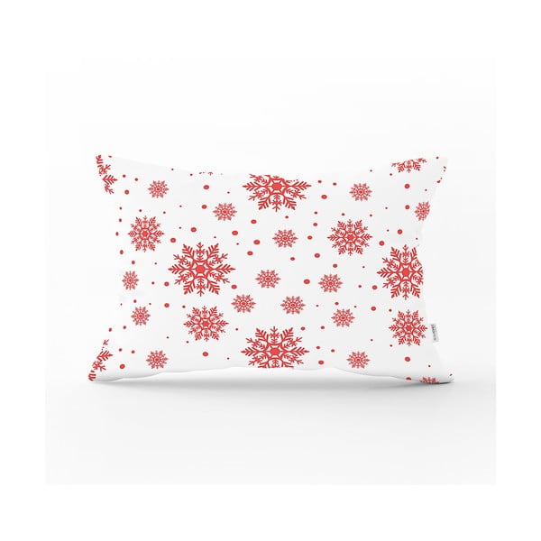 Božićna jastučnica Minimalističke jastučnice Red Pahuljice, 35 x 55 cm