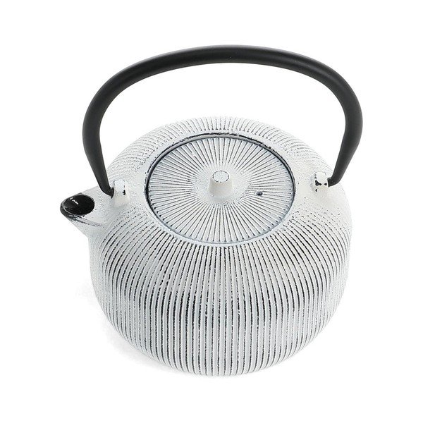 Crno-bijeli čajnik od lijevanog željeza 700 ml Sencha – S|P Collection-image-3