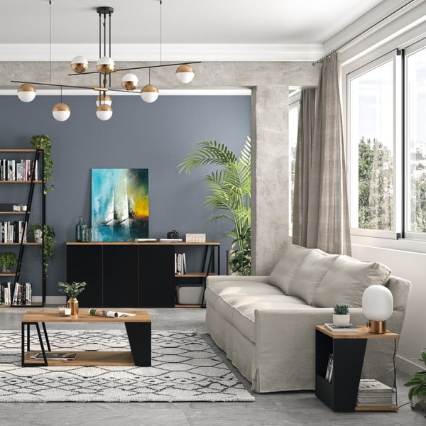 Stolić za kavu s pločom u dekoru oraha 40x40 cm Albi - TemaHome-image-3