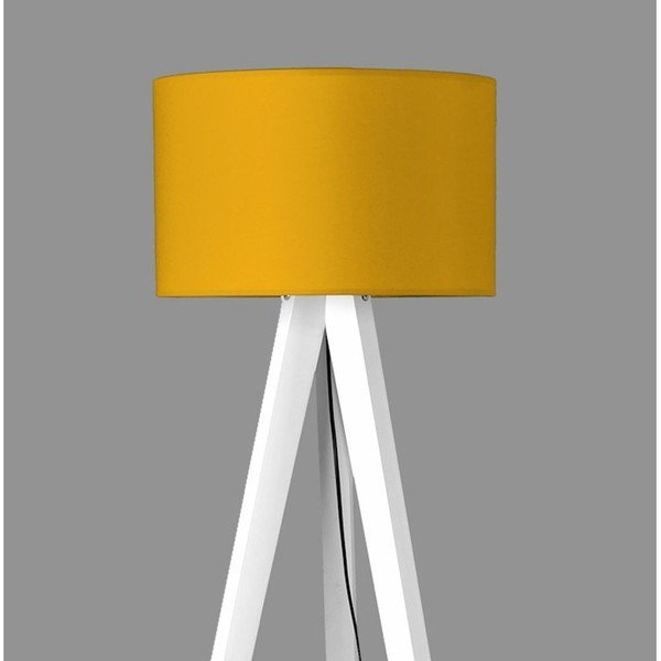 Stativ žuta / bijela podna svjetiljka-image-1