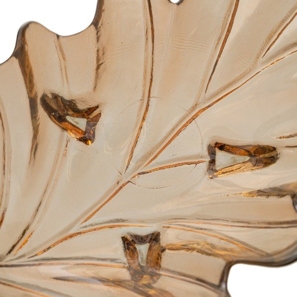 Stakleni ukrasni pladanj 19,5x35 cm Leaf – Ixia-image-4