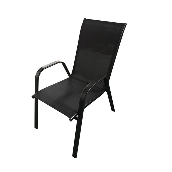 Crna metalna vrtna stolica - Rojaplast