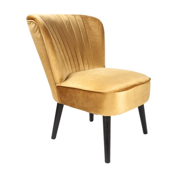 Žuta stolica s baršunastim presvlakom Leitmotiv Luxury