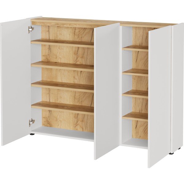 Krem ormarić u dekoru hrasta 138x105x25 cm Libbiano – Germania-image-2