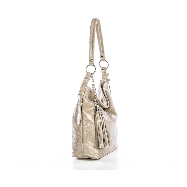 Kožna torba Hobo Beige-image-4