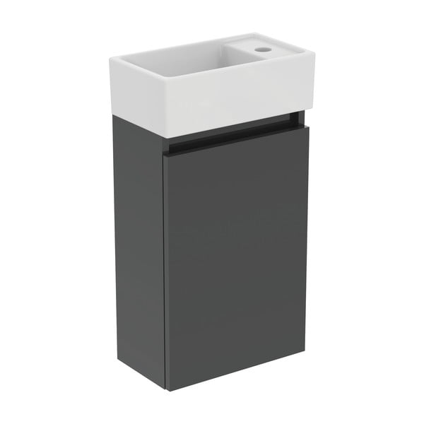 Sivi zidni ormarić za ispod umivaonika 35x55 cm Eurovit+ – Ideal Standard-image-2