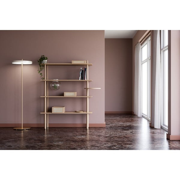 Bijela LED stojeća svjetiljka s mogućnosti zatamnjivanja s metalnim sjenilom (visina 151 cm) Asteria Floor – UMAGE-image-3