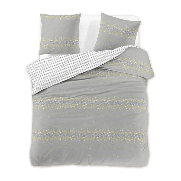 Siva pamučna posteljina za bračni krevet/za produženi krevet 220x200 cm Sparkle – AmeliaHome