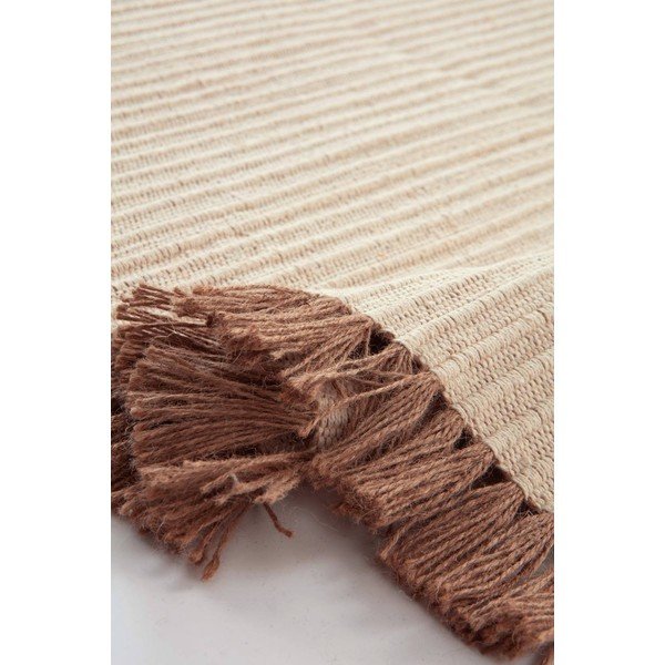 Krem ručno rađen tepih od mješavine pamuka 200x300 cm Channa – Jotex-image-3