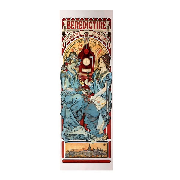 Benediktinska slika Alfonsa Muche, 20x60 cm