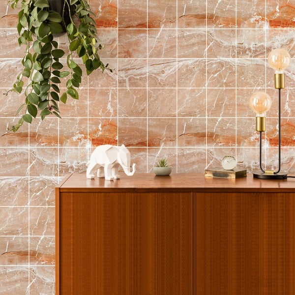 Set naljepnica za pločice 24 kom 15x15 cm Marble Tiles Torino - Ambiance