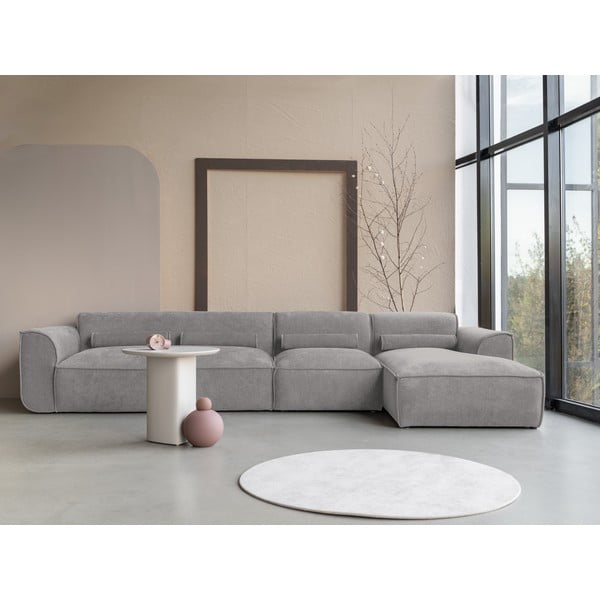 Svijetlo siva kutna garnitura (s desnim kutom) Flex Felix – Miuform-image-1