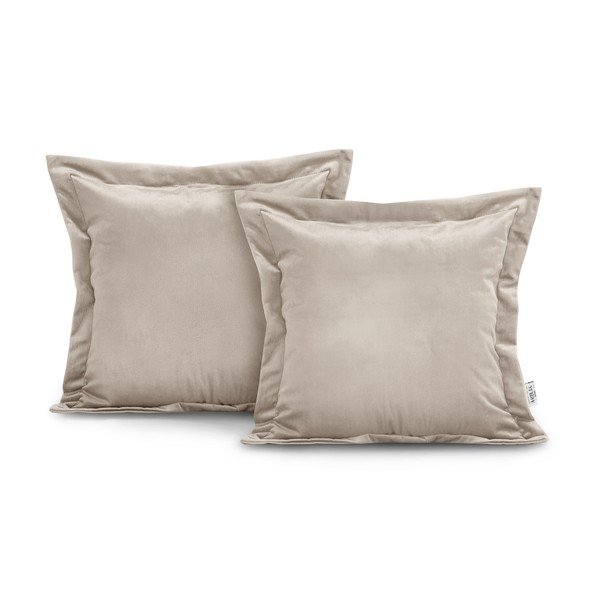 Set od 2 krem ​​jastučnice AmeliaHome Side, 45 x 45 cm-image-2