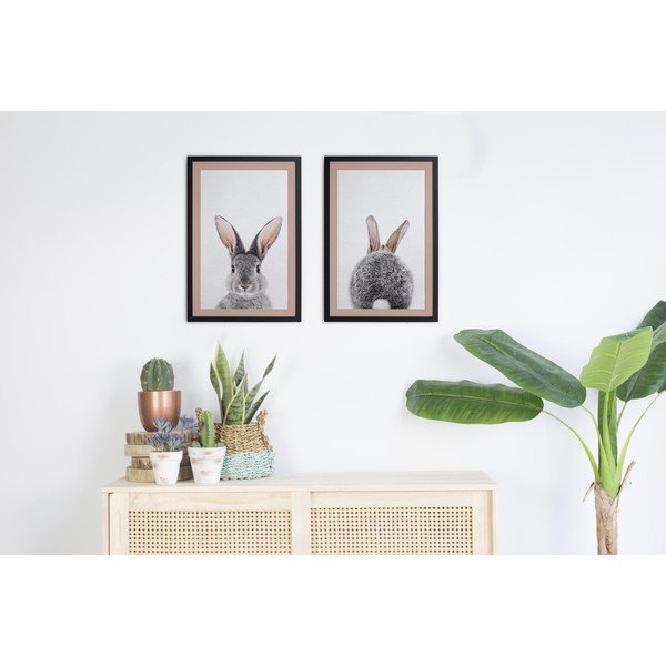 Plakati u setu 2 kom 40x30 cm Rose Rabbit – Madre Selva-image-1