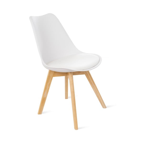 Set od dvije bijele stolice s nogama od bukovine Bonami Essentials Retro-image-1