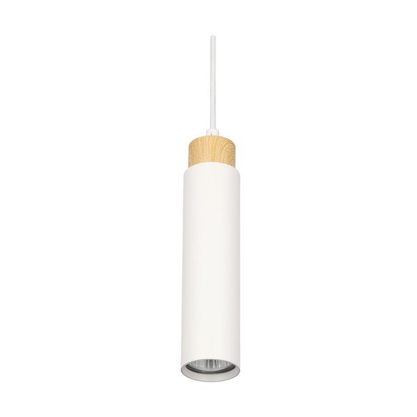 Bijela/u prirodnoj boji viseća svjetiljka s metalnim sjenilom Claro – Candellux Lighting-image-3