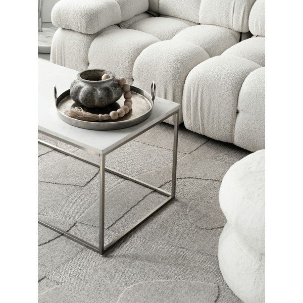 Svijetlo sivi vunen tepih 200x300 cm Morphic Botanica – Agnella-image-4