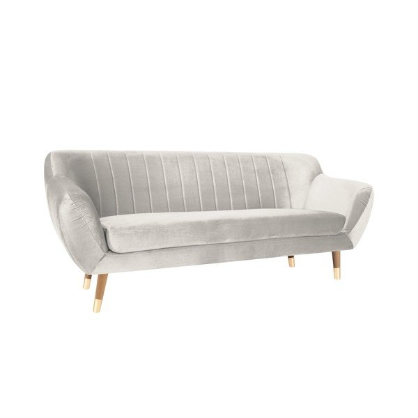 Sofa od krem baršuna Mazzini Sofas Benito, 188 cm-image-2