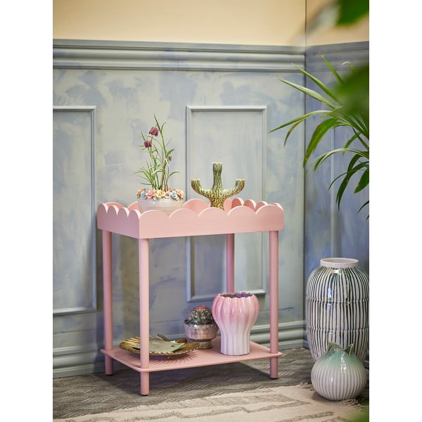 Ružičasti pomoćni stol od masivnog bora 40x60 cm Isola – Bloomingville-image-1