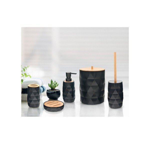 Crni set pribora za kupaonicu – Foutastic-image-1
