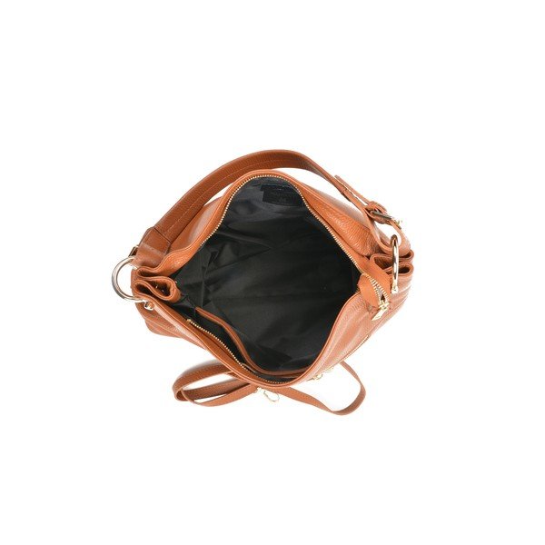 Konjak smeđa kožna torbica Mangotti Bags Sisma-image-3