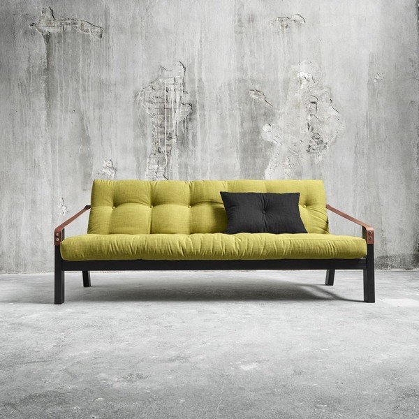 Sofa na razvlačenje Karup Poetry Black / Avocado Green / Tamno siva-image-2