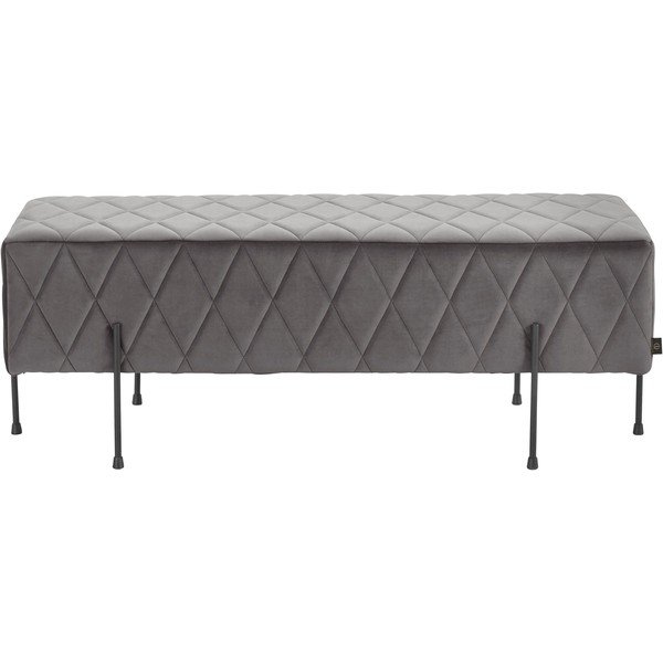 Siva baršunasta klupa Toni - Støraa-image-1