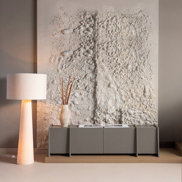 Siva TV komoda u dekoru jasena 200x53x44 cm Brock – WOOOD-image-1